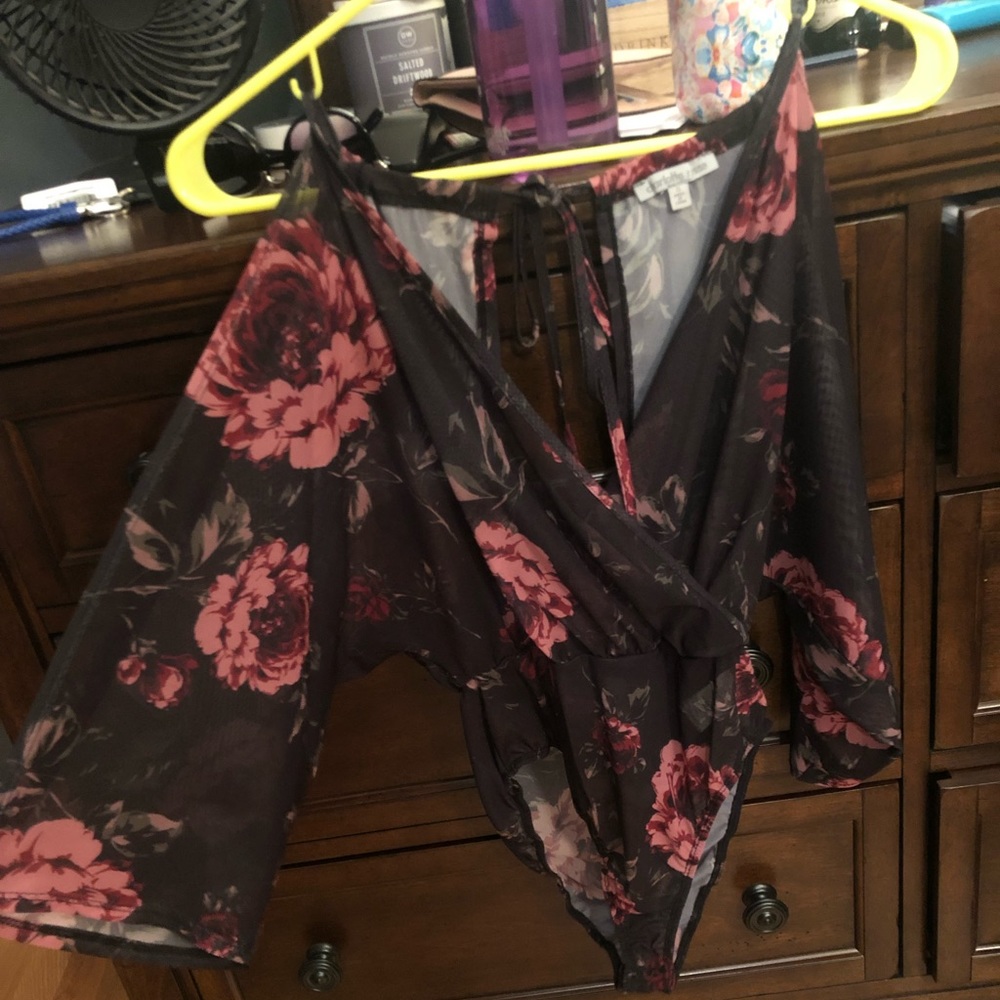 Charlotte Russe floral bodysuit